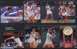 Saint Vincent & The Grenadines 1988 Tennis Players 8v, Mint NH, Sport - Sport (other And Mixed) - Tennis - Tennis
