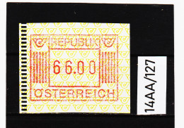 14AA/127  ÖSTERREICH 1983 AUTOMATENMARKEN  A N K  1. AUSGABE  66,00 SCHILLING   ** Postfrisch - Automatenmarken [ATM]