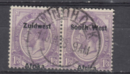 South West Africa 1923 - Overprinted 1/3, Pair,  Vf Used (e-740) - Afrique Du Sud-Ouest (1923-1990)
