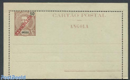 Angola 1911 Card Letter 50R REPUBLICA, Unused Postal Stationary - Angola