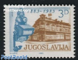 Yugoslavia 1983 Telephone Centenary 1v, Double Printed Jugoslavia, With Attest, Mint NH, Science - Various - Telecommu.. - Neufs