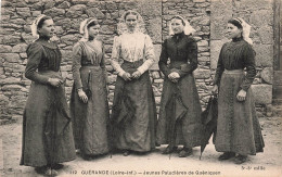 FRANCE - Guerande (Loire Inf) - Jeunes Paludières De Quéniquen - Cinq Femmes -  Carte Postale Ancienne - Guérande