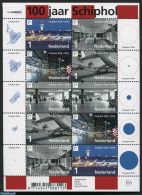 Netherlands 2016 100 Years Schiphol Airport M/s, Mint NH, Transport - Aircraft & Aviation - Nuevos