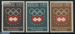 Paraguay 1963 Olympic Winter Games, Airmail 3v, Mint NH, Sport - Olympic Winter Games - Paraguay