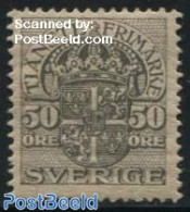Sweden 1910 On Service 50o, WM Crown, Stamp Out Of Set, Unused (hinged) - Andere & Zonder Classificatie