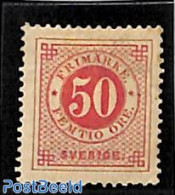 Sweden 1886 50o, Stamp Out Of Set, Unused (hinged) - Ongebruikt