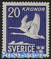 Sweden 1942 Definitive, Swan 1v ::, Unused (hinged), Nature - Birds - Unused Stamps