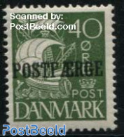 Denmark 1927 40o, POSTFAERGE, Stamp Out Of Set, Mint NH, Transport - Ships And Boats - Neufs