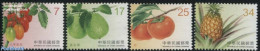 Taiwan 2016 Definitives, Fruit 4v, Mint NH, Health - Nature - Food & Drink - Fruit - Alimentación