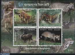 Bangladesh 2016 Rare Animals S/s, Mint NH, Nature - Animals (others & Mixed) - Cat Family - Deer - Bangladesch