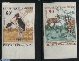 Niger 1977 Nature Protection 2v, Imperforated, Mint NH, Nature - Animals (others & Mixed) - Birds - Niger (1960-...)