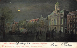 PAYS BAS - Amsterdam - Singel En St.Catharnakerk - Colorisé - Carte Postale Ancienne - Amsterdam
