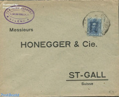 Spain 1928 Envelope To St.Gall, Postal History - Storia Postale