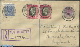 South Africa 1937 Letter From SAR To England, Postal History - Storia Postale