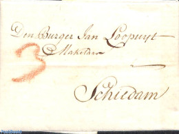 Netherlands 1796 Folding Letter From Amsterdam To The Mayor Of Schiedam, Postal History - ...-1852 Voorlopers