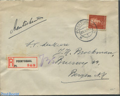 Netherlands 1949 Registered Envelope With Nvph No.525, Postal History, History - Kings & Queens (Royalty) - Covers & Documents
