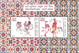 India 2017 Joint Issue Portugal S/s, Mint NH, Performance Art - Various - Dance & Ballet - Folklore - Joint Issues - Ungebraucht