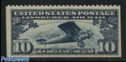 United States Of America 1927 10c, Transatlantic Flight 1v, Left And Right And Under Imperforated, Mint NH, Transport .. - Ungebraucht