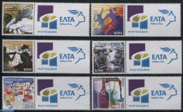 Greece 2017 Personal Stamps 6v+tabs, Mint NH, Nature - Performance Art - Sport - Wine & Winery - Music - Theatre - Spo.. - Ongebruikt