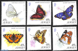 Jersey 2017 Butterflies 6v, Mint NH, Nature - Butterflies - Jersey