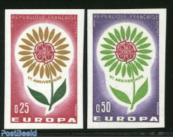 France 1964 Europa 2v, Imperforated, Mint NH, History - Europa (cept) - Neufs