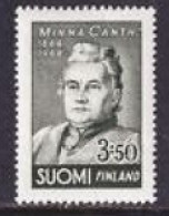 1944. Finland. Minna Canth (1844-1897), Author. MNH. Mi. Nr. 282 - Nuovi