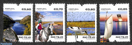 Portugal 2018 Rio Tejo 4v, Mint NH, Nature - Transport - Birds - Horses - Ships And Boats - Unused Stamps
