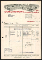 Rechnung Finsterwalde 1939, Carl Emil Weise, Kleinmöbel-Fabriken GmbH, Hauptwerk Und Zweigniederlassung  - Otros & Sin Clasificación