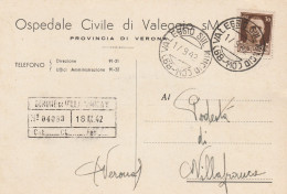 E 24 Valeggio Sul Mincio Frazionario 68-110 Del 1-9-42 Splendido - Storia Postale