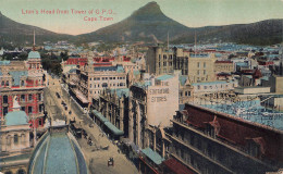 AFRIQUE DU SUD - Cape Town - Lion's Head From Tower Of G.P.O - Colorisé - Carte Postale Ancienne - South Africa