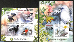 Burundi 2012 Birds And Air Pollution  2 S/s, Imperforated, Mint NH, Birds - Environment - Parrots - Environment & Climate Protection