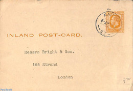 New Zealand 1922 Postcard To London, Used Postal Stationary - Brieven En Documenten