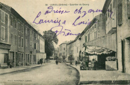 LORIOL . Quartier Du Bourg . CPA Animée  - Loriol