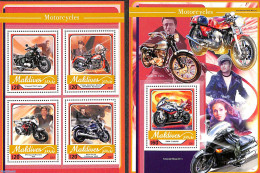 Maldives 2017 Motorcycles 2 S/s, Mint NH, Transport - Motorcycles - Motorbikes