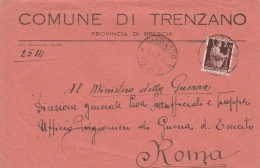 E 107 Trenzano Frazionario 12-202 Periodo Repubblica - 1946-60: Storia Postale