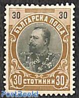 Bulgaria 1901 30st, Stamp Out Of Set, Unused (hinged) - Unused Stamps