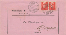 E 110 Angolo Frazionario 12-7 Periodo Repubblica - 1946-60: Storia Postale