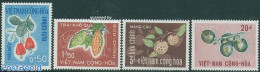 Vietnam, South 1967 Fruits 4v, Unused (hinged), Nature - Fruit - Frutas