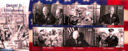 Gambia 2015 Dwight D. Eisenhower 6v M/s, Mint NH, History - American Presidents - World War II - WW2 (II Guerra Mundial)