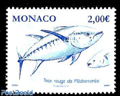 Monaco 2019 Mediterranian Tuna 1v, Mint NH, Nature - Fish - Unused Stamps