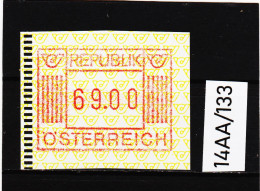 14AA/133  ÖSTERREICH 1983 AUTOMATENMARKEN  A N K  1. AUSGABE  69,00 SCHILLING   ** Postfrisch - Automatenmarken [ATM]