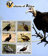 Malawi 2018 Vultures Of Africa 6v M/s, Mint NH, Nature - Birds - Malawi (1964-...)