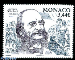 Monaco 2019 Jacques Offenbach 1v, Mint NH, Performance Art - Music - Art - Composers - Unused Stamps