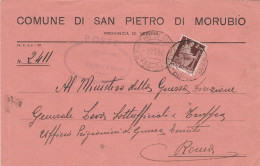 E 21 San Pietro Di Morubio Frazionario 68-94 Periodo Repubblica - 1946-60: Storia Postale