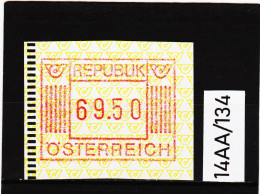 14AA/134  ÖSTERREICH 1983 AUTOMATENMARKEN  A N K  1. AUSGABE  69,50 SCHILLING   ** Postfrisch - Automatenmarken [ATM]