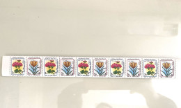 Iran 1984 Iranian New Year - Flowers Strip Norooz Nuruz - Iran