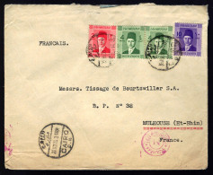 EN PROVENANCE D'ÉGYPTE - 1939 - POUR BOURTZWILLER (HAUT-RHIN) - Briefe U. Dokumente