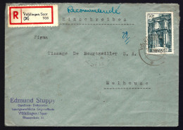 RECOMMANDÉ EN PROVENANCE DE VÖLKLINGEN - SARRE - 1949 - - Covers & Documents