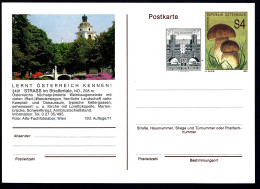 ENTIER POSTAL - CHAMPIGNONS - AUTRICHE -  STRASS - GANZSACHE - POSTAL STATIONARY - Funghi