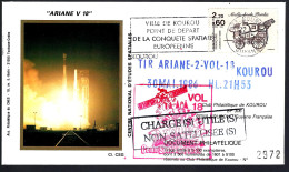 TIR ARIANE 2 VOL 18 - KOUROU - 30 MAI 1986 - Europe